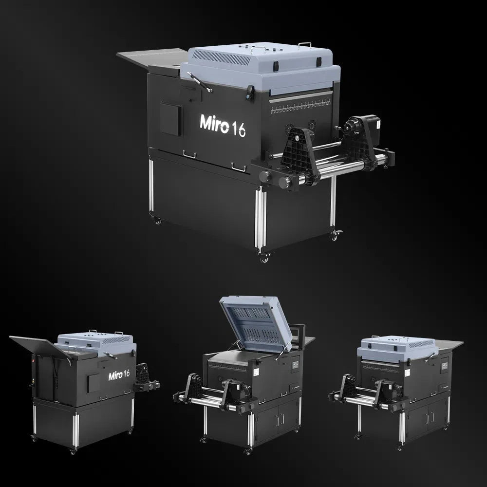 Absolute Toner Prestige L2 18.5" DTF Printer Dual i3200 with Miro 16 Automatic Powder Applicator/Shaker oven and Built-In Oven DTF printer