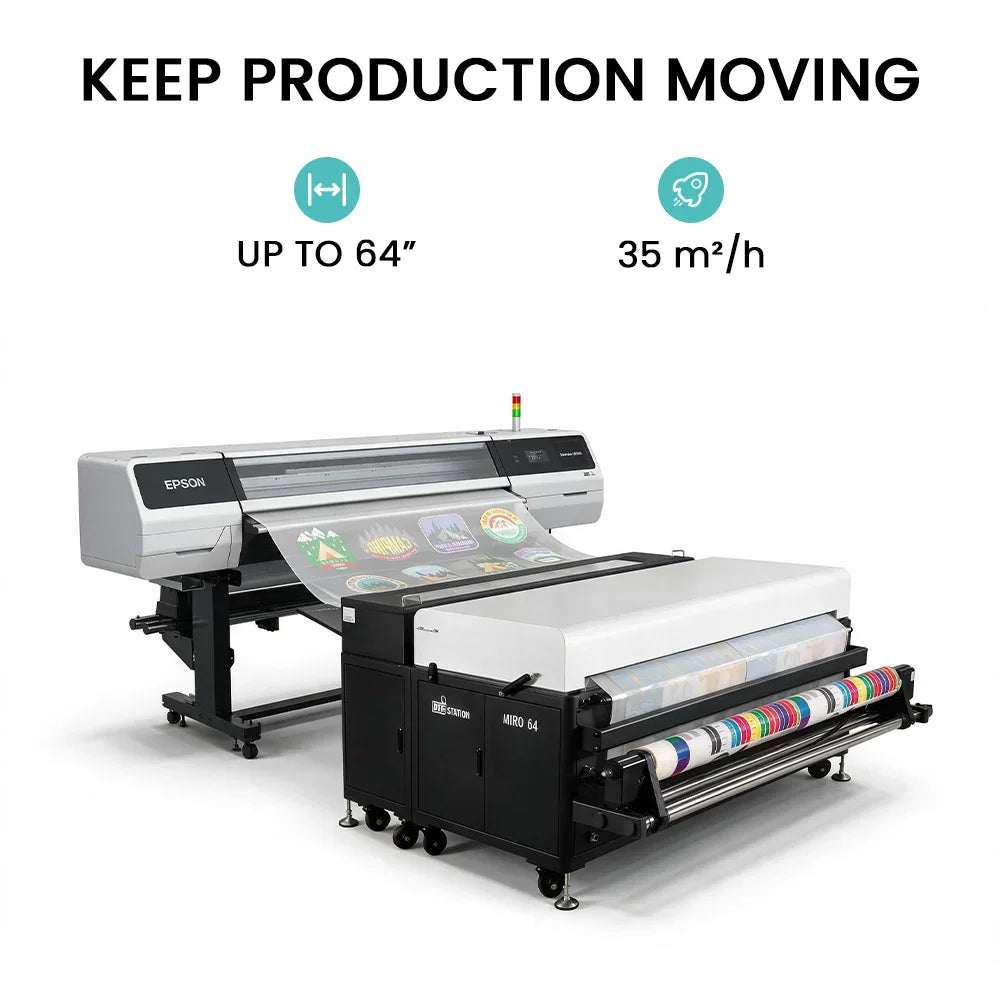 Absolute Toner From $195/Month DTF Station MIRO 64 DTF Powder Shaker - 64" Industrial Direct-to-Film Curing System DTF Powder Shaker