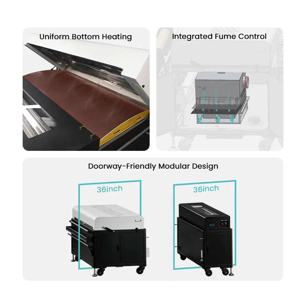 Absolute Toner From $195/Month DTF Station MIRO 64 DTF Powder Shaker - 64" Industrial Direct-to-Film Curing System DTF Powder Shaker
