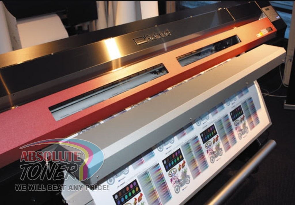 Absolute Toner $259/Month (WITH WHITE INK) Roland SOLJET Pro III 54" Eco-Solvent Printer/Cutter Specially Designed for Economical B/C/Y/M + White Large Format Printers