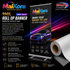 Absolute Toner MaiKora (From $139) 9mil 42"x164FT Signage & Roll Up Banner Film Grey Back PET Layflat Media | Anti Curl Roll Banner Material for Sharp, Vibrant Graphics vinyl roll