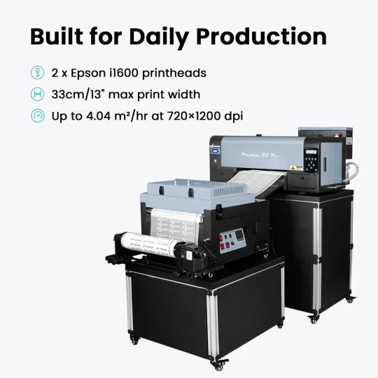 Absolute Toner New Prestige R2 PRO 13" WITH CUTTER Media Roll DTF Printer 110V A3+ DTF printer