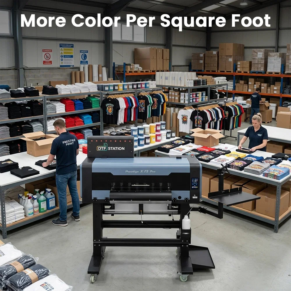 Absolute Toner From $481/Month 9-Colour BUNDLE 24" Prestige XL2 PRO New DTF Station Printer with Automatic Powder Applicator/Shaker/Oven/Purifier DTF printer