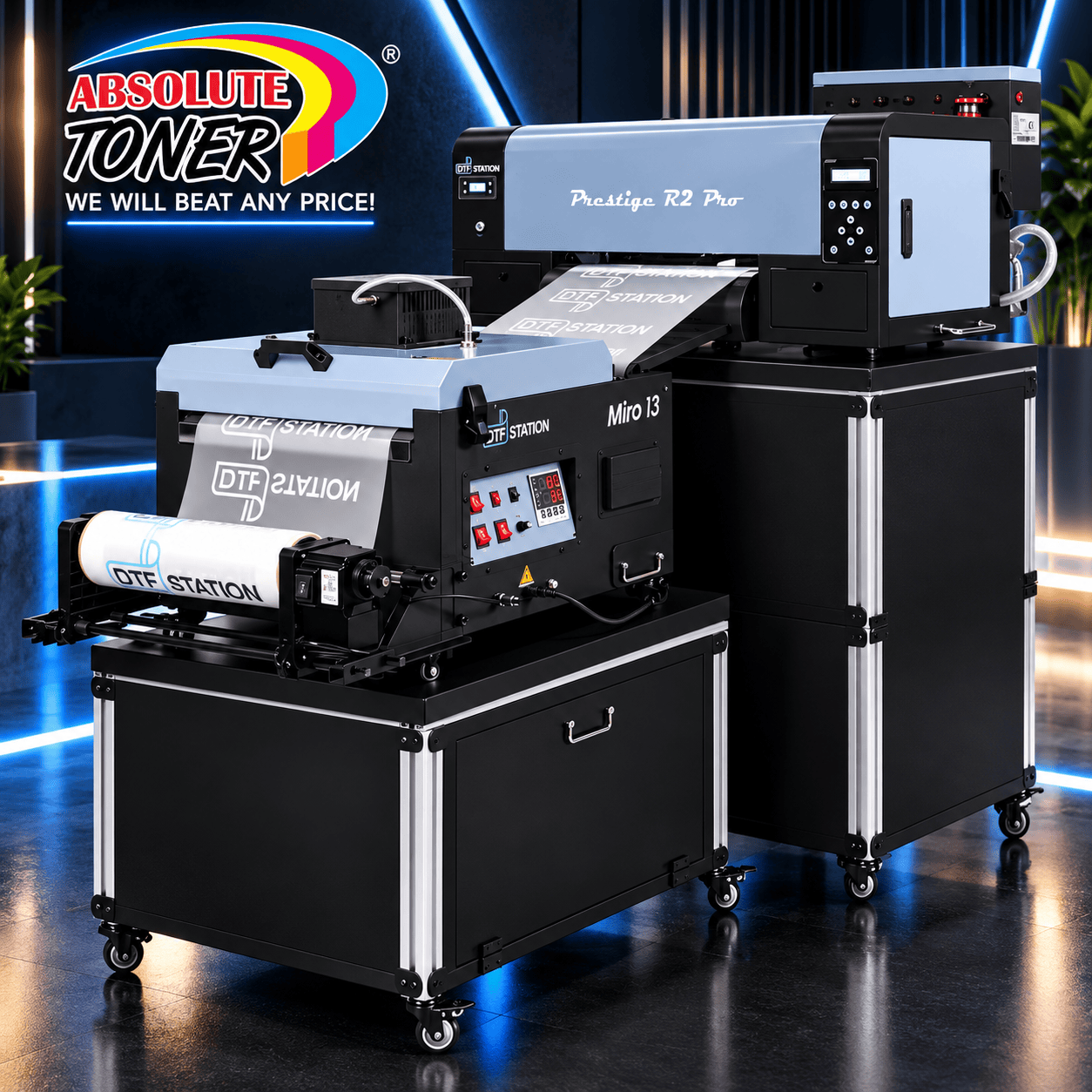 Absolute Toner From $170/month New Prestige R2 PRO 13.75" WITH CUTTER - DTF Printer 110V A3+ with Bundle options DTF printer