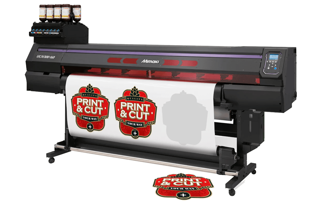 Absolute Toner $478/month Brand New Mimaki UCJV300-160 64" Inch UV Light Curable Inkjet Printer And Cutting Plotter With ID Cut Function Print and Cut Plotters