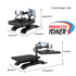 Absolute Toner DTF Station Galaxy Swing GS-303 16x20 DTF Printing Heat Press with Swing Away Design Offering Space for Operation Heat Press