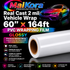 Absolute Toner Real Cast 2 mil Vehicle Wrap 60"x164ft PVC wrapping film GLOSSY Premium Vehicle Wrap Engineered for full vehicle wraps and complex fleet graphics vinyl roll