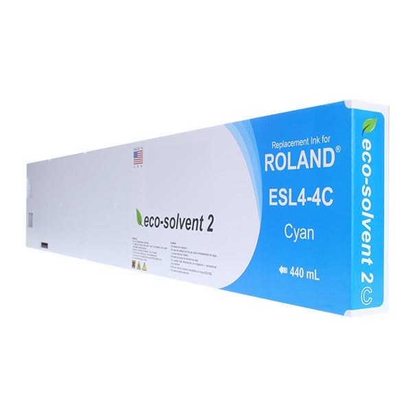 Absolute Toner Replacement Cartridge for Roland Eco-Sol MAX 2 Cyan 440 ml ESL4 Roland Cartridges