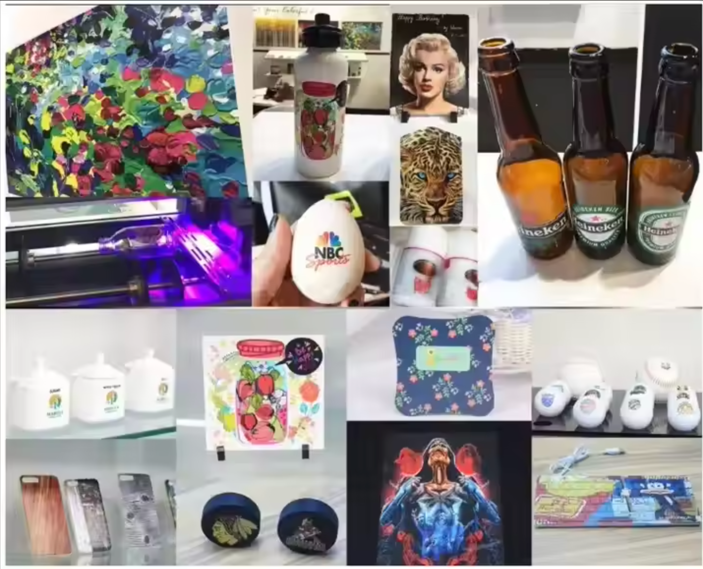 Absolute Toner $196/month NEW MODEL IN-STOCK Yinstar UV Flatbed A3 size with optional Rotary tool. DTF printer