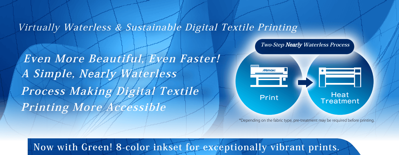Absolute Toner Mimaki Tx330-1800 High Quality Hybrid Digital Textile Direct and Transfer Inkjet Printer sublimation