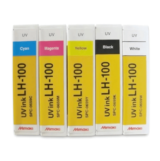 Absolute Toner Mimaki LH-100 Hard UV-LED Curable 250ml Ink Cartridges Engineered Specifically for Printing on Rigid Substrates eco-solvent ink