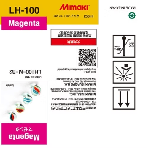 Absolute Toner Mimaki LH-100 Hard UV-LED Curable 250ml Ink Cartridges Engineered Specifically for Printing on Rigid Substrates eco-solvent ink