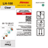 Absolute Toner Mimaki LH-100 Hard UV-LED Curable 250ml Ink Cartridges Engineered Specifically for Printing on Rigid Substrates eco-solvent ink