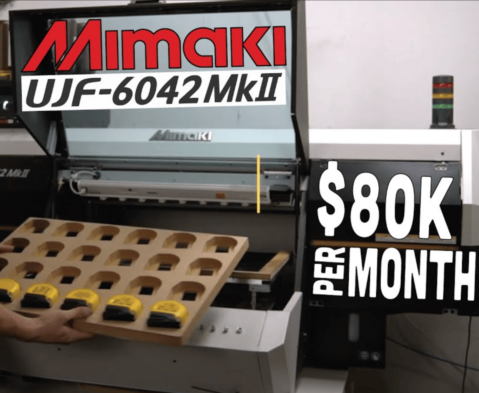 Absolute Toner $458/month Mimaki 23.4"x16.5" UJF-6042MkII UV-LED Flatbed UV Printer - REPO LIKE NEW UJF-6042 MkII Printers/Copiers
