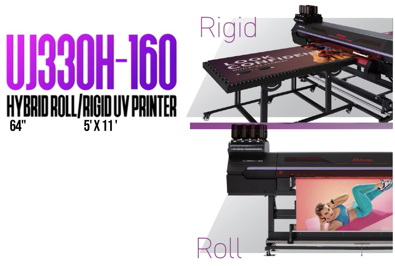 Absolute Toner $890/month NEW - IN STOCK -Mimaki 64" Hybrid – Complete Turnkey Package | UJ330H-160 Hybrid UV-LED Printer UV-LED Printer