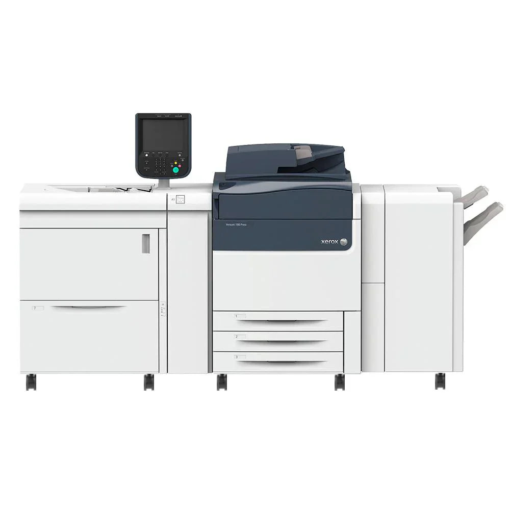 Absolute Toner $285/Month Xerox Versant 180 Press Color Production Printer Copier-Fiery, LCT, Booklet, Finishe/Inserter/Module, Decurler module. Printers/Copiers