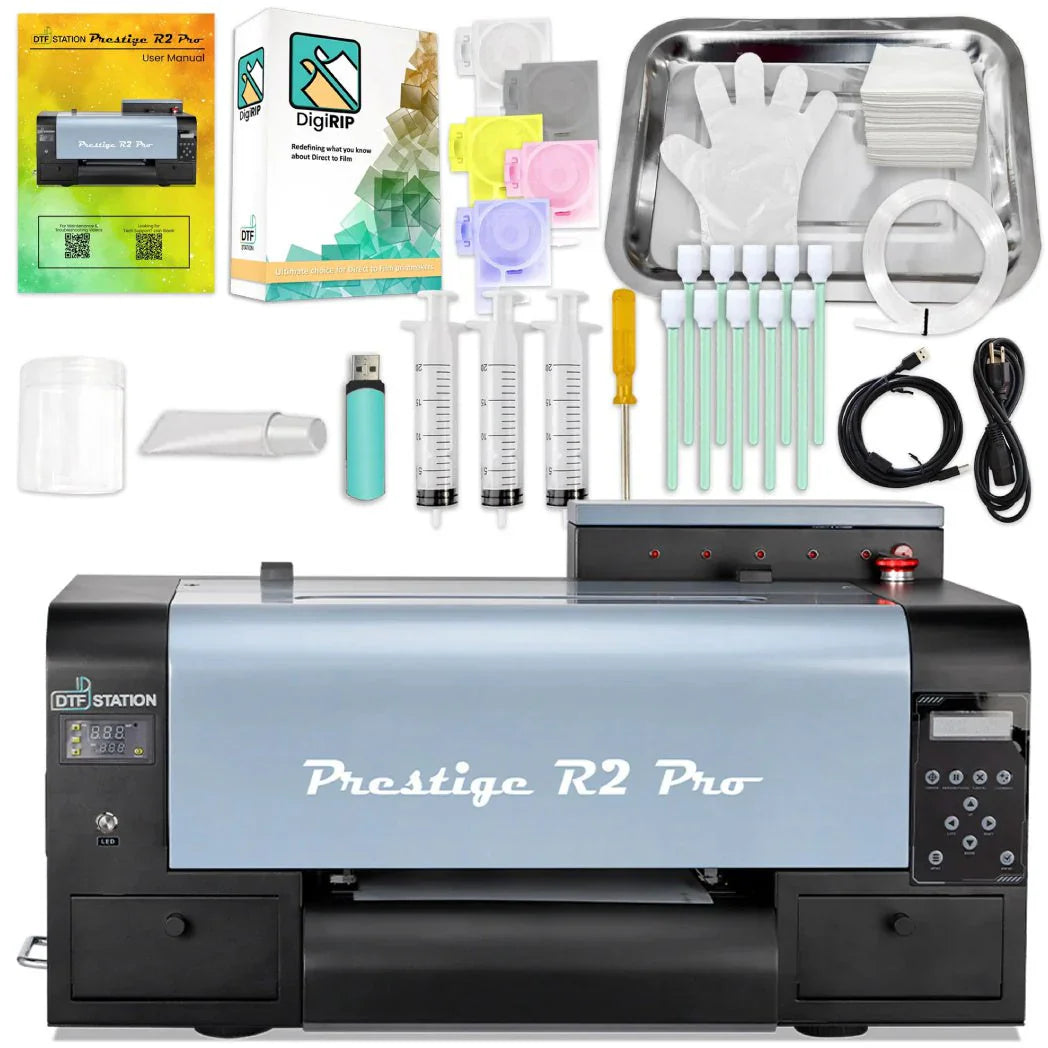 Absolute Toner New Prestige R2 PRO 13" WITH CUTTER Media Roll DTF Printer 110V A3+ DTF printer