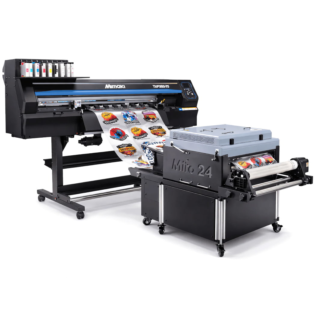 Absolute Toner New Mimaki TxF300-75 31.5" DTF (DIRECT-TO-FILM) Printer Dual Print Heads 1440dpi Print Resolution with optional Shaker DTF printer