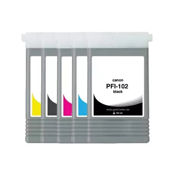Absolute Toner High Quality Premium 130ml Compatible Cartridge To Replacement Canon PFI-102 Canon Ink Cartridges