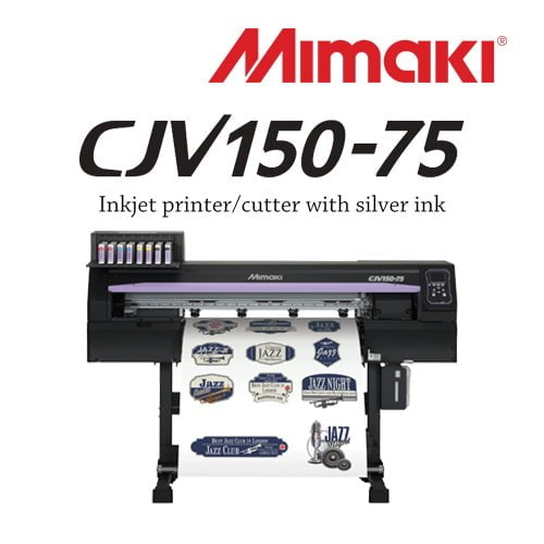 Absolute Toner Brand New Mimaki CJV150-75 32" with VIVID ORANGE (Optional White/Silver) Production Large Format Roll to Roll Eco-Solvent Printer and Die Cutting Plotter Print and Cut Plotters