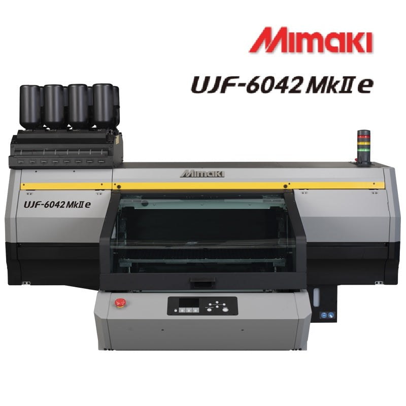 Absolute Toner Brand New Mimaki UJF-6042MkII e Tabletop UV-LED Flatbed Inkjet Printer With MIMAKI's Image Quality Control Technology Printers/Copiers