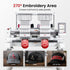 BAi THE VISION 2-Head Commercial Embroidery Machine - Dual-Head 15-Needle Custom Apparel System