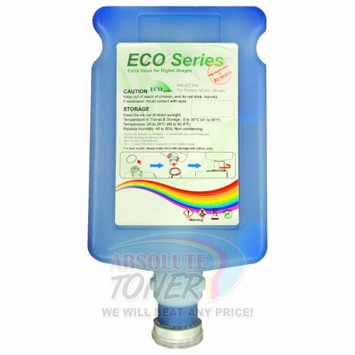 Absolute Toner High Quality Premium 500ml Compatible Eco-Solvent Max Cyan Bulk Ink Snap In Bottle Roland Cartridges
