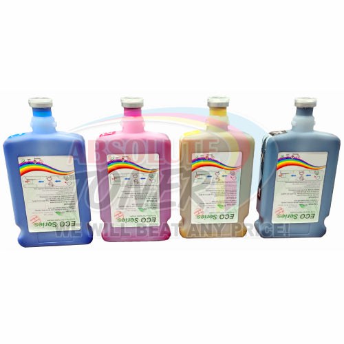 Absolute Toner High Quality Premium 500ml Each Pack of 4 (BCYM) Compatible Eco-Solvent Max Bulk Ink Snap In Bottle Roland Cartridges