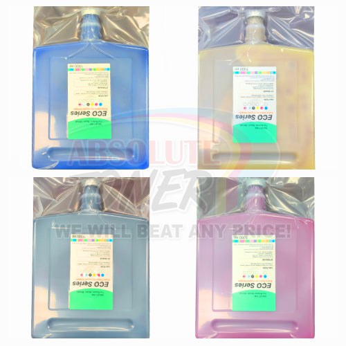 Absolute Toner High Quality Premium 1000ml (1L) Compatible Eco-Solvent Max Bulk Ink Snap In Bottle Roland Cartridges