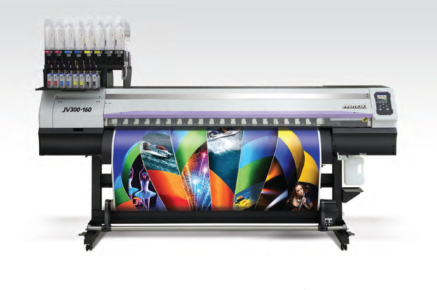Absolute Toner $269/Month Mimaki JV300-160 64" Inch 2 NEW HEADS Eco-Solvent SS21 Fast Production Printing Print and Cut Plotters