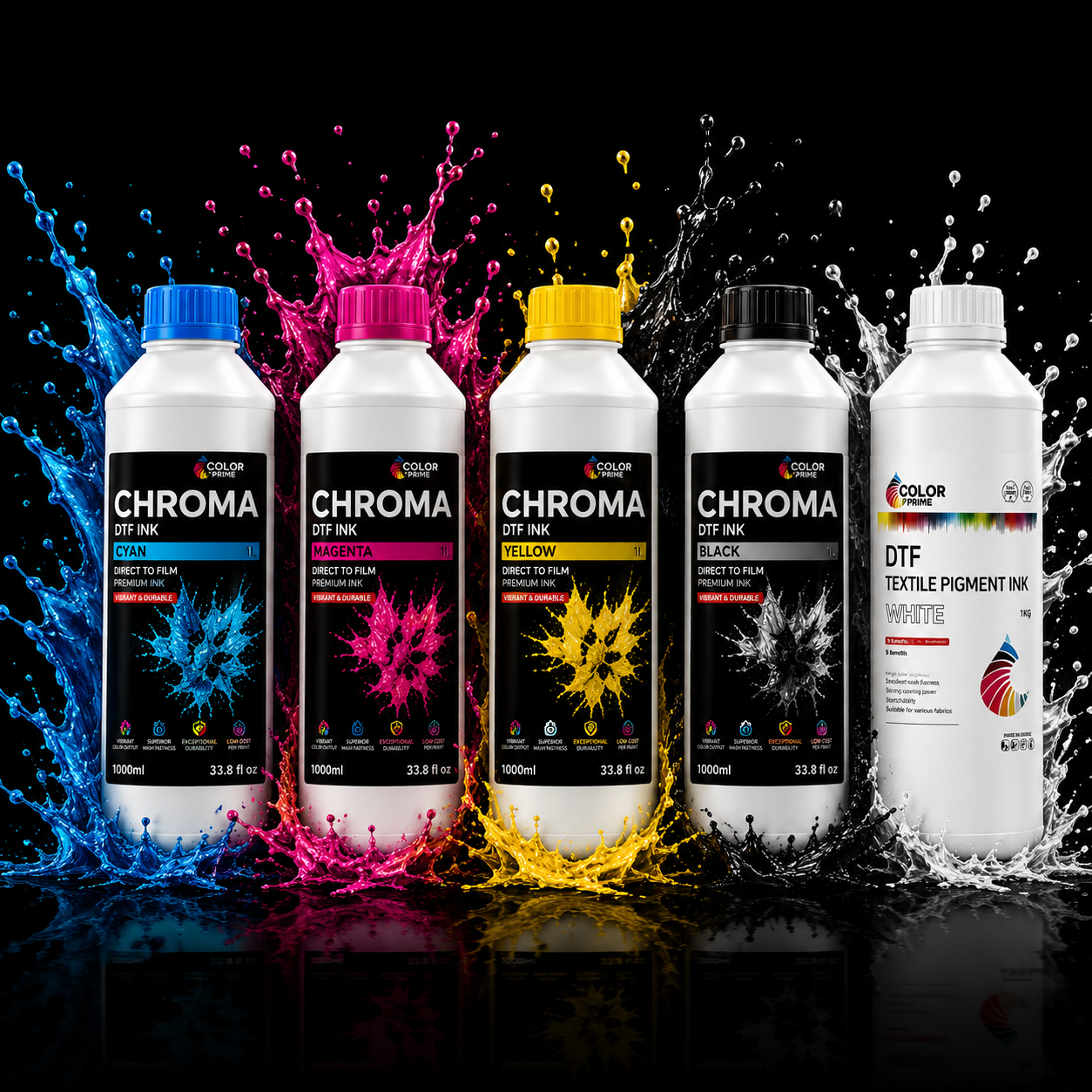 Absolute Toner Original New Color Prime CHROMA DTF INK Made in South Korea DTF ink