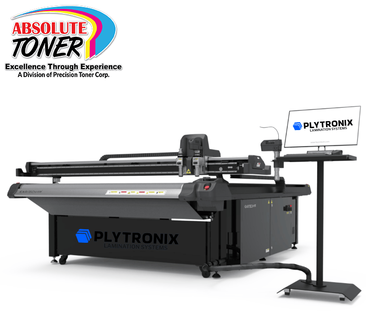 Absolute Toner Plytronix AT-1325 4' x 8' High-Precision Digital Flatbed Cutting Machine with Automated Finishing System Utilizes Interchangeable Tool Heads Flatbed
