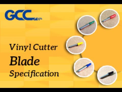 GCC vinyl cutter blade specs thumbnail