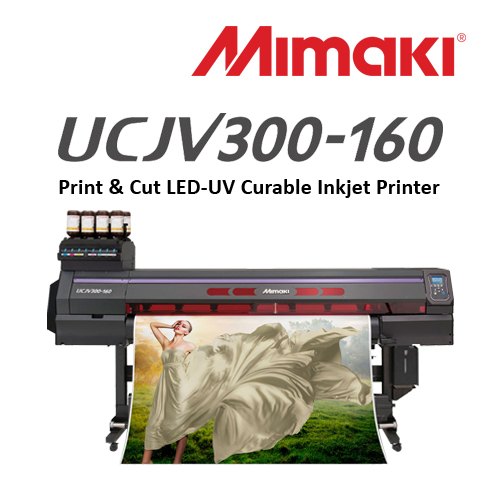 Absolute Toner $399/Month Mimaki UCJV300-160 64" Inch LED Print/Cut Cutter Printer With ID Cut Function Print and Cut Plotters