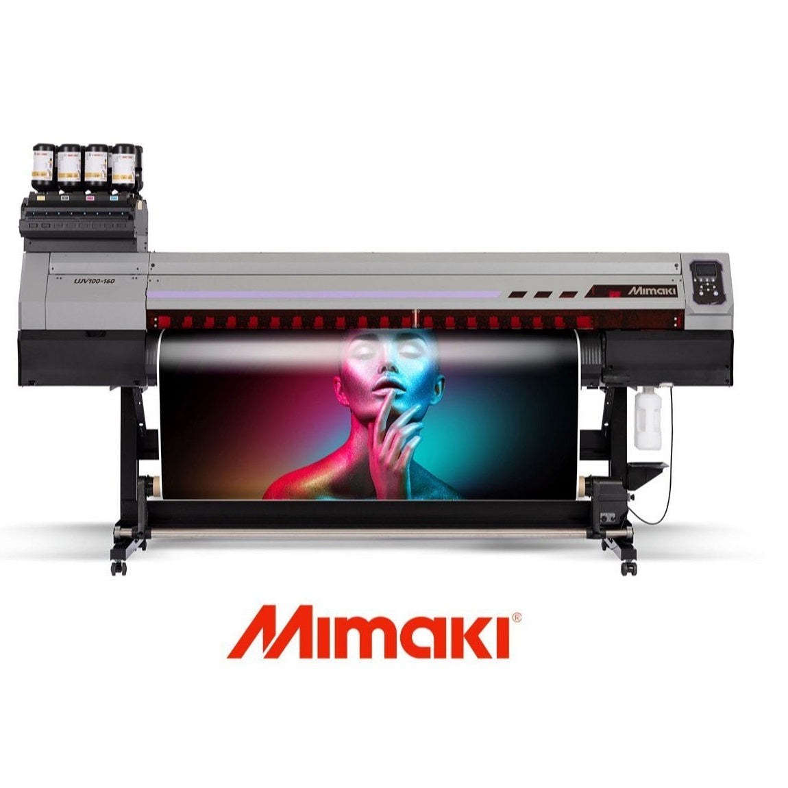 Absolute Toner Brand New Mimaki UJV100-160 64" Inch UV-LED Roll to Roll Inkjet Printer With Dot Adjustment System (DAS) Printers/Copiers