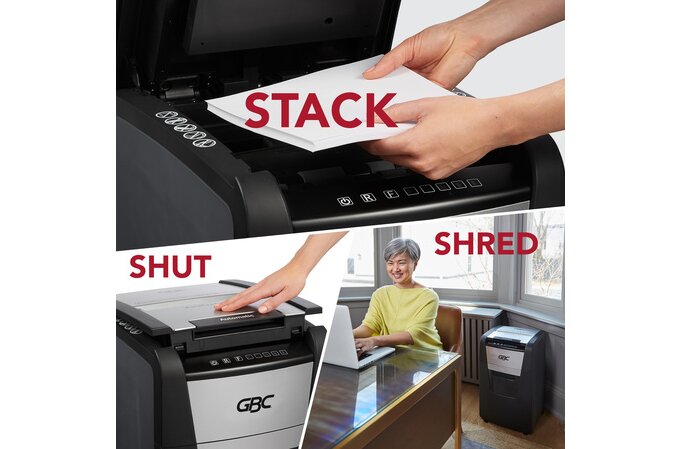 Absolute Toner GBC 150M Micro-Cut 150 Sheet AutoFeed+ Home Office Shredder Shredders