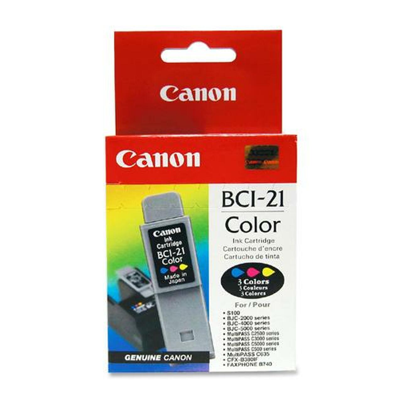 Absolute Toner Canon BCI-21 Original Genuine OEM Color Ink Cartridge | 0955A003 Original Canon Cartridges