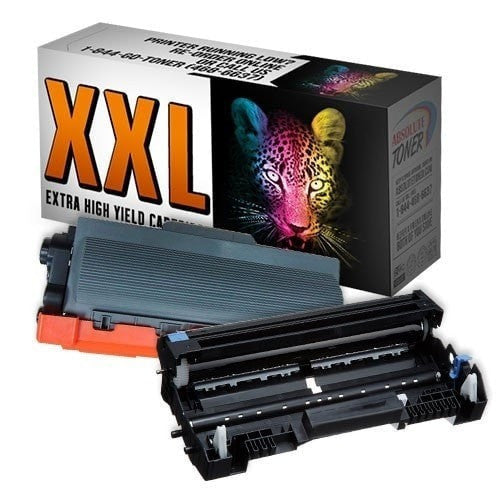 Absolute Toner 1 + 1 Brother TN-780 Double Capacity Black Toner + DR-720 Drum Unit Combo (High Yield Of TN-750/TN-720) Brother Toner Cartridges