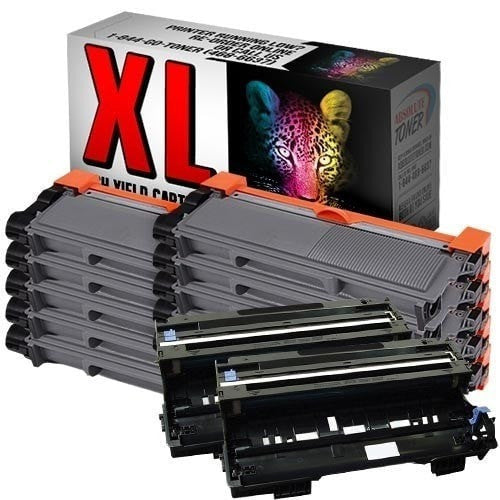 Absolute Toner Compatible 10 + 2 Brother TN-660 Black Toner + DR-630 Drum Unit Cartridge Combo (High Yield Of TN-630) Brother Toner Cartridges