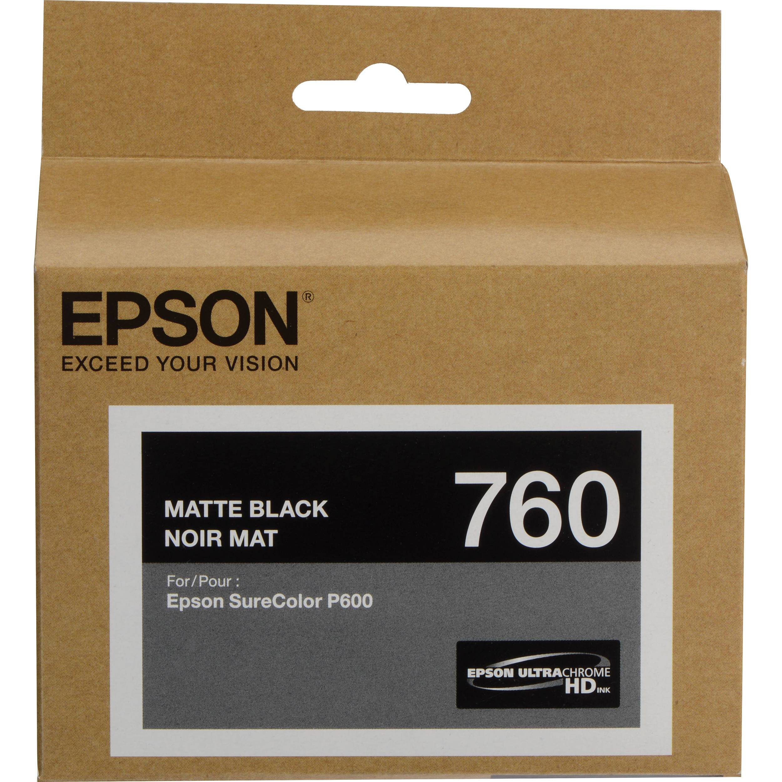 Absolute Toner T760820 EPSON ULTRACHROME HD MATTE BLACK INK 26ML, SURECOLOR Epson Ink Cartridges