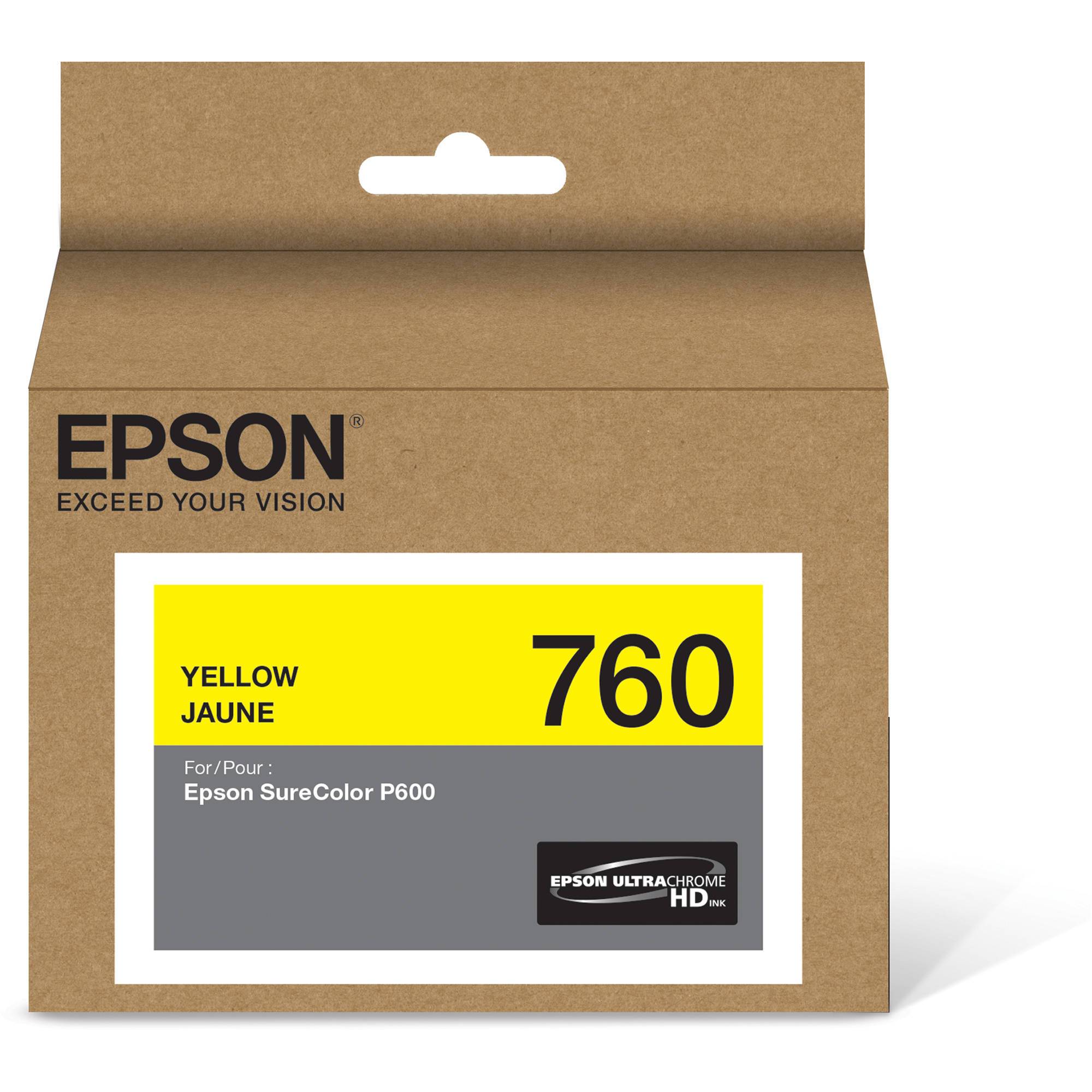Absolute Toner T760420 EPSON ULTRACHROME HD YELLOW INK 26ML, SURECOLOR P600 Epson Ink Cartridges