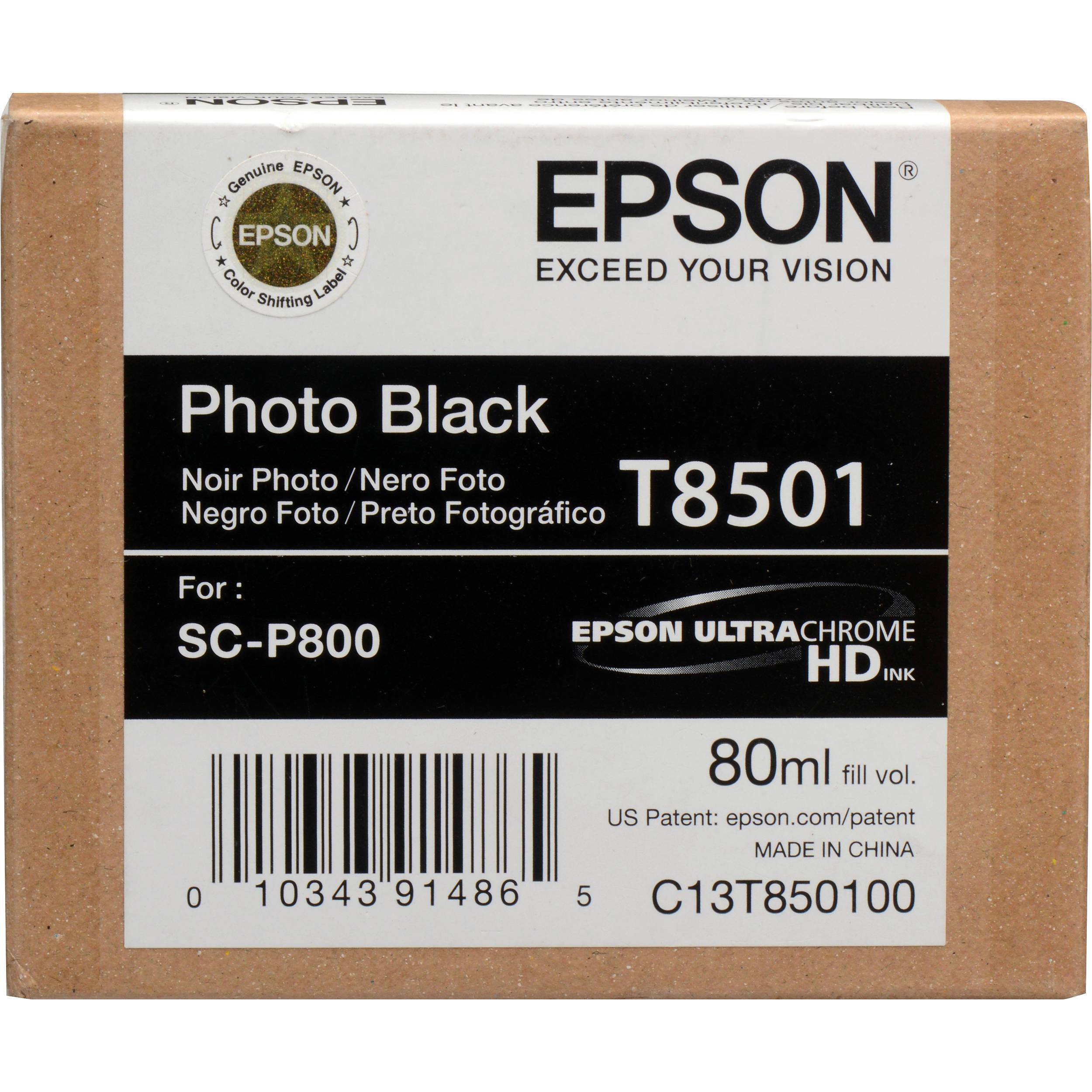 Absolute Toner T850100 EPSON ULTRACHROME HD PHOTO BLACK INK 80ML/SURECOLOR Epson Ink Cartridges