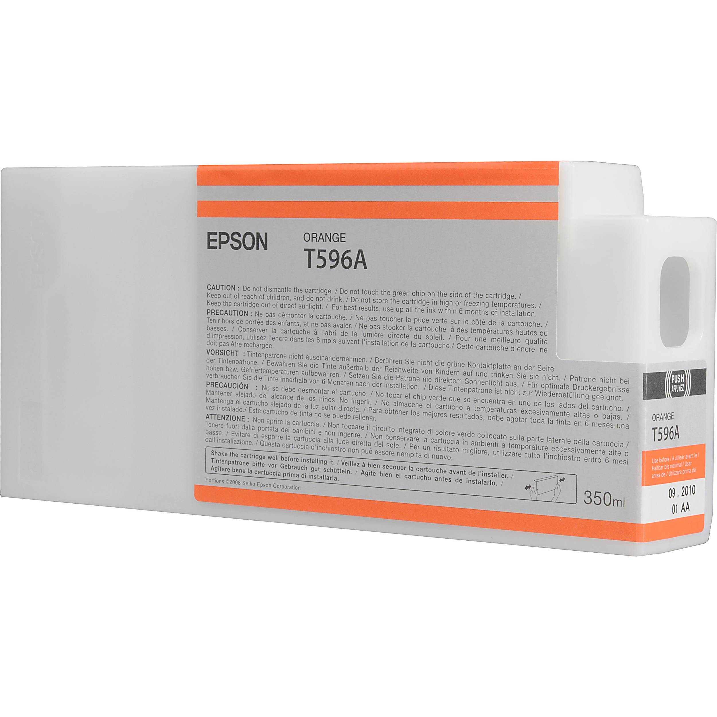 Absolute Toner T596A00 EPSON ULTRACHROME HDR ORANGE INK 350ML, STYLUS 7900 Epson Ink Cartridges
