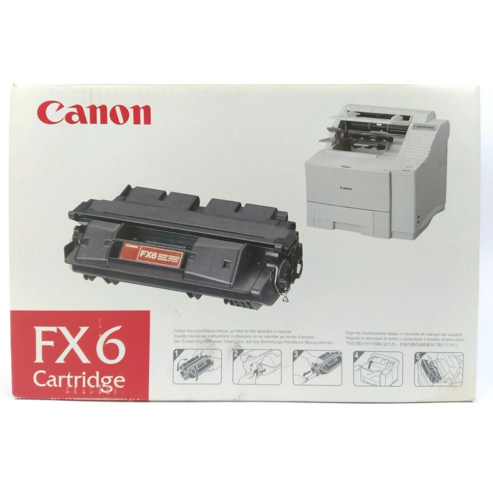 Absolute Toner Genuine/OEM Canon 1559A002 / Fx6 (Fx-6) Black Laser Toner Cartridge For Use Canon LaserClass 3170 Series, Fax-L1000 - Black Print Cartridge (Approx 5,000 Page/Yield) Original Canon Cartridges