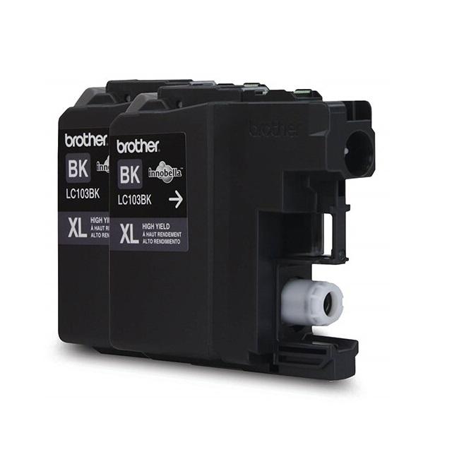 Absolute Toner Original OEM Genuine Brother LC1032PKS Innobella Black Ink Cartridges (2/Pack) Original Brother Cartridges