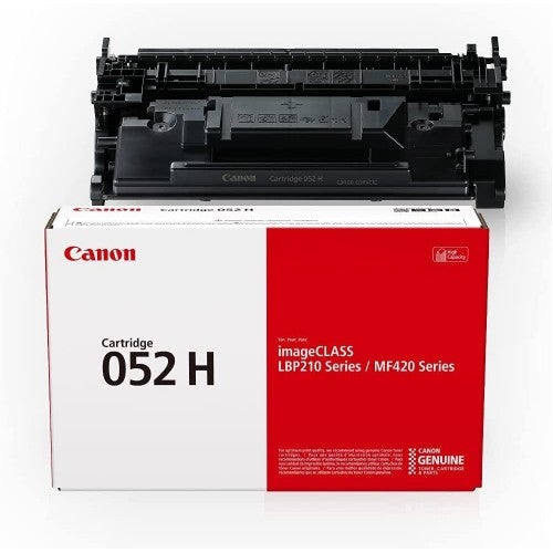 Absolute Toner Canon 052H Black High Yield Original Genuine OEM Toner Cartridge, 2200C001 Original Canon Cartridges