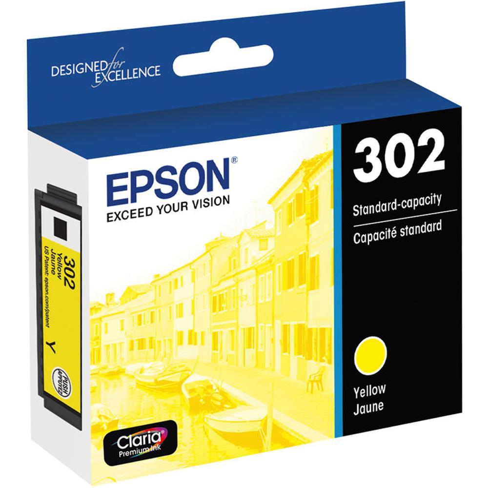 Absolute Toner T302420S EPSON T302 Claria Yellow Ink Standard Capacity, wit Epson Ink Cartridges