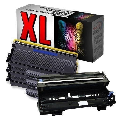 Absolute Toner Compatible 3 + 1 Brother TN-360 High Yield Black Toner + DR-360 Drum Unit Cartridge Combo (High Yield Of TN-330) Brother Toner Cartridges