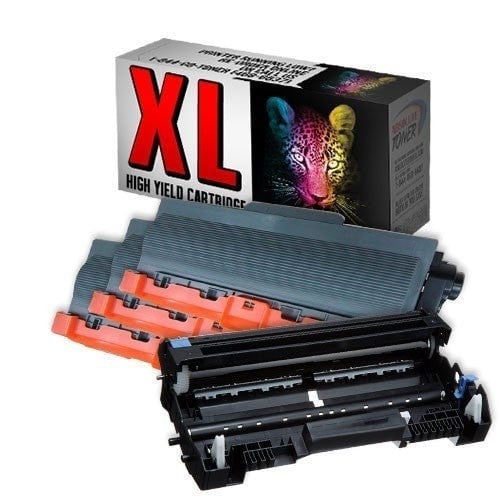 Absolute Toner Compatible 3 + 1  Brother TN-750 Black Toner + DR-720 Drum Cartridge Combo (High Yield Of TN-720) Brother Toner Cartridges