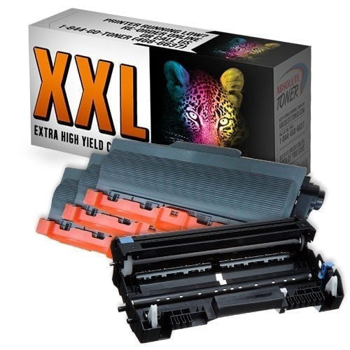 Absolute Toner Compatible 3 + 1  Brother TN-780 Double Capacity Black Toner + DR-720 Drum Unti Cartridge Combo (High Yield Of TN-750/TN-720) Brother Toner Cartridges
